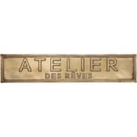 Atmosphera Créateur D'intérieur - Déco murale métal embossé 99x20cm