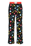 Recovered Pac-Man Adults Lounge Pants - Mens PJs Cotton Fabric Game Over Printed Pyjamas Bottoms for Loungewear Nightwear