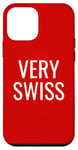 iPhone 12 mini Red White Very Swiss Switzerland Case