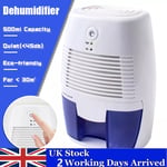 500ml Mini Dehumidifier Portable for Damp Mould Condensation & Moisture in Home