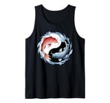 Koi Fish Yin and Yang Japanese Carp Zen Yoga For Women Men Tank Top