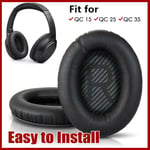 Bose Replacement Ear Pads Cushion Black QuietComfort 35 QC35 II QC25 QC15 Kit