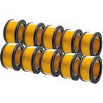 vhbw Lot de 10x filtres à cartouche compatible avec Kärcher WD 5.300M, WD 5.400, WD 5.450, WD 5.470 aspirateur à sec ou humide - Filtre plissé