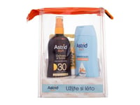 Astrid Oil Summer Set: aurinkosuojaöljy Sun SPF30, 200 ml + auringonoton jälkeinen maito beetakaroteenilla Sun, 200 ml + huulirasva SPF25, 4,8 g