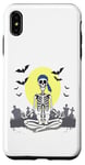 Coque pour iPhone XS Max Squelette de méditation Halloween pour femme Yoga Pose méditation