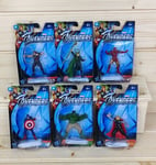 Marvel Avengers 2.5" Mini Figure Bundle Iron Man, Hawkeye, Hulk, Loki, Thor, Cap