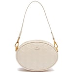 Sac Lacoste  SAC OVALE MAHEKI  EN CUIR EMBOSSÉ BEIGE