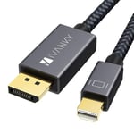 iVANKY Mini DisplayPort to DisplayPort 4K 60Hz 1m harmaa kaapeli