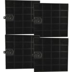 4x Filtres à charbon actif compatible avec Gorenje 514498, 514518, 514496, 514497, 514521, 565736, 514519, 514520, 514495 hotte aspirante - Vhbw