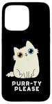 iPhone 15 Pro Max Purr-ty Please Funny Cat Pun Case