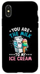 iPhone X/XS Funny Italian Food Milk Gelato Ice Cream Case