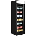 TEFCOLD BLACK UFSG UPRIGHT GLASS DOOR DISPLAY SHOP FREEZER & CANOPY@ £958+Vat