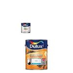 Dulux Quick Dry Gloss Paint, 750 ml (White) with Easycare Washable and Tough Matt (Timeless)