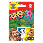 Mattel Games UNO Junior, Jeu De Cartes Familial pour Enfants Et Adultes, Jeu De Société pour Soirée Jeux en Famille Ou en Voyage, 2 À 4 Joueurs, Jouet pour Enfant de 3 Ans et Plus, GKF04