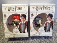 2 Harry Potter Collectible Pencil Toppers Series 1 Bellatrix  & Ron Weasley