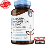 Calcium Magnesium Zinc & Vitamin D3 - 365 Pills - Bone, Osteo Complex Supplement