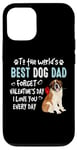 iPhone 12/12 Pro St Bernard Best Dog Dad Valentines Day Funny Puppy Case