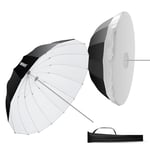 NEEWER 130cm Parabolique Réfléchissant Parapluie Photographie avec Intérieur Blanc,Éclairage Doux avec Couvercle Diffuseur, Sac,Pliage Rapide pour Caméra Studio Vidéo Prise de Vue Monolight Flash,NS2U