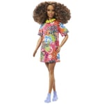 Barbie - Barbie Fashionista Robe Motif  - Poupee - 3 Ans Et +