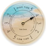 Acctim Tidal Wall Clock High & Low Tide, Blue/Yellow, 20cm