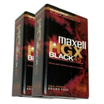 2 Maxell Professional HGX 45 Minute VHS-C Compact Camcorder Video Tape Cassette