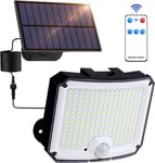 Lumière Solaire Extérieure,208 LED Lampe Solaire Extérieur Avec Détecteur