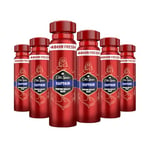 Old Spice Deodorant Body Spray for Men, Captain Scent, Multipack 6x150ml