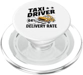 Taxi Driver Delivery Rate Cab Taxis Drivers PopSockets PopGrip for MagSafe