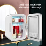 4L Makeup Storage Mini Refrigerator 12V LED HD Cooler And Warmer Sealed UK