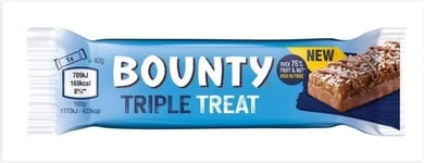 Bounty Triple Treat Fruit & Nut Chocolate Bars, Healthy Snacks 9X 40G