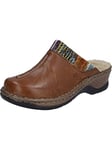 Josef Seibel Femme Sabots Catalonia 59, Dame Mules,Largeur G (Normale),Mules,Chaussons,Chaussures à Enfiler,Marron (Brandy-Multi),42 EU / 8 UK