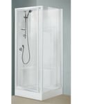 Alutrade - Cabine de douche oceane - Dimensions 90 x 90 cm - blanc