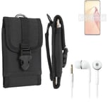 For Oppo Reno8 Pro + EARPHONES Belt bag outdoor pouch Holster case protection sl