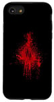 Coque pour iPhone SE (2020) / 7 / 8 Tigre rouge loup-garou-loup effrayant sanglant-rayures