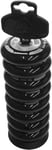 FIREFLY 8 Jeu De Roulements De Roue Rollers Quad Adulte Unisexe, Noir Blanc, 84