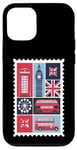 iPhone 12/12 Pro London Stamp with Iconic Landmarks - London Souvenir Case