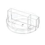 iDesign 71980 Organiseur de Table Rotatif en Plastique sans BPA, 29,3 x 29,3 x 11,8 cm, Plateau tournant