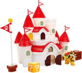 Nintendo Deluxe Mushroom Kingdom Castle Playset, Includes 5 Action Figures and 4