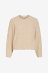 Vila - Cardigan viPaza O-neck L/S Knit Jacket - Beige