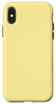 Coque pour iPhone X/XS Coque jaune pastel