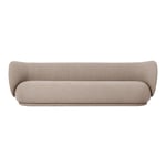 Ferm Living - Rico Sofa 4-Seater Bouclé Sand - Soffor