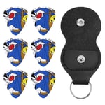 Tweety Bird Médiators et support de médiator de guitare, kit d'accessoires de guitare, médiators avec porte-clés en cuir pour guitare électrique, basse, ukulélé