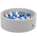 Ball Pool - Ball Structure - KiddyMoon - ljusgrå - 90x30cm/200 bollar