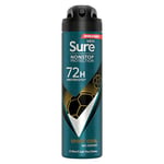 Sure Men Sport Cool Nonstop Protection Anti-perspirant Deodorant Aerosol MotionSense technology anti-perspirant deodorant spray 72h protection against sweat and odour 150 ml