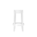 Kartell - Charles Ghost Stool 4898, Glossy White, H: 65 - Barstolar - Philippe Starck - Vit - Plast