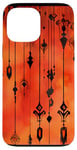 Coque pour iPhone 13 Pro Max Aquarelle orange motif ethnique IT Dead Lights