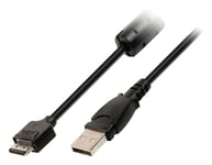 Valueline USB 2.0-kabel USB A hane - Canon 12-stifts hankontakt 2.00 m Svart