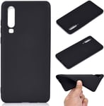 Coque Huawei P30 - Silicone Anti-Chute Housse Coque Pour Huawei P30 [Tpu1/Noir]