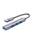 Vention Mini Hub USB 3.0 to USB 3.0/3x2.0 0.15m USB hub - 3 porttia - USB 3.0 - Harmaa