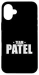 Coque pour iPhone 16 Plus Team Patel Retro Family Matching Nom de famille